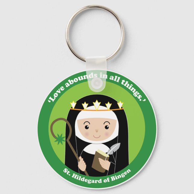 St. Hildegard Keychain (Front)