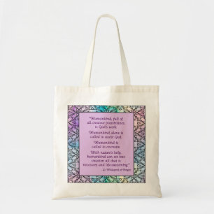 St. Hildegard of Bingen Quote Tote Bag