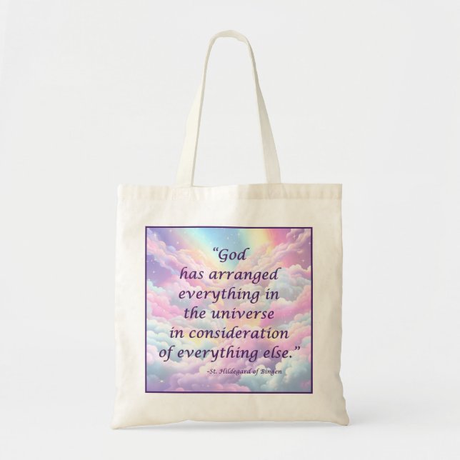 St. Hildegard of Bingen Tote Bag (Front)