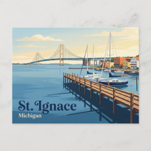 St. Ignace USA Postcard