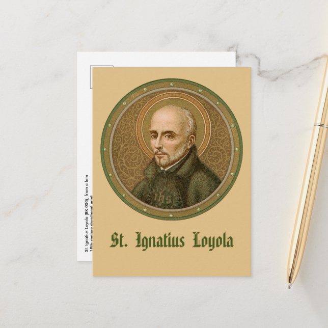 St. Ignatius Loyola (BK 050) (Style 1) Postcard (Front/Back In Situ)