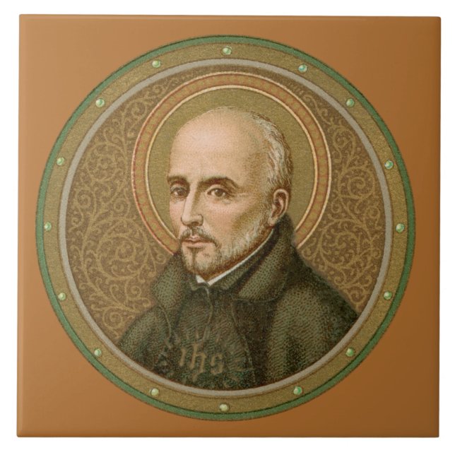St. Ignatius Loyola (BK 050; Style 2) Tile (Front)