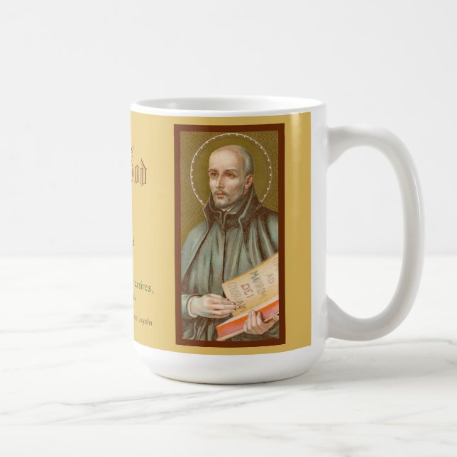 St. Ignatius Loyola (JM 27; Citation) Mug de café (Droite)