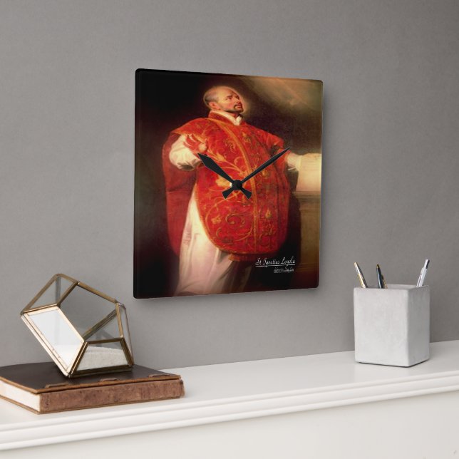 St Ignatius Loyola Square Wall Clock (Office)