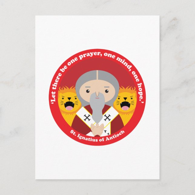 St. Ignatius of Antioch Postcard (Front)