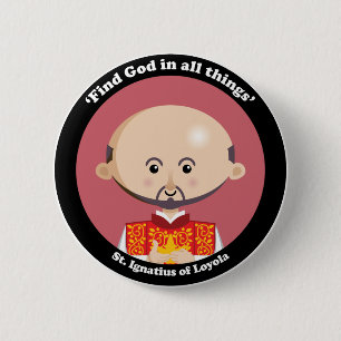 St. Ignatius of Loyola 2 Inch Round Button