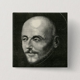 St. Ignatius of Loyola 2 Inch Square Button