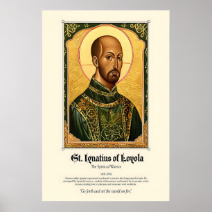 St. Ignatius of Loyola Art Print Jesuit Founder