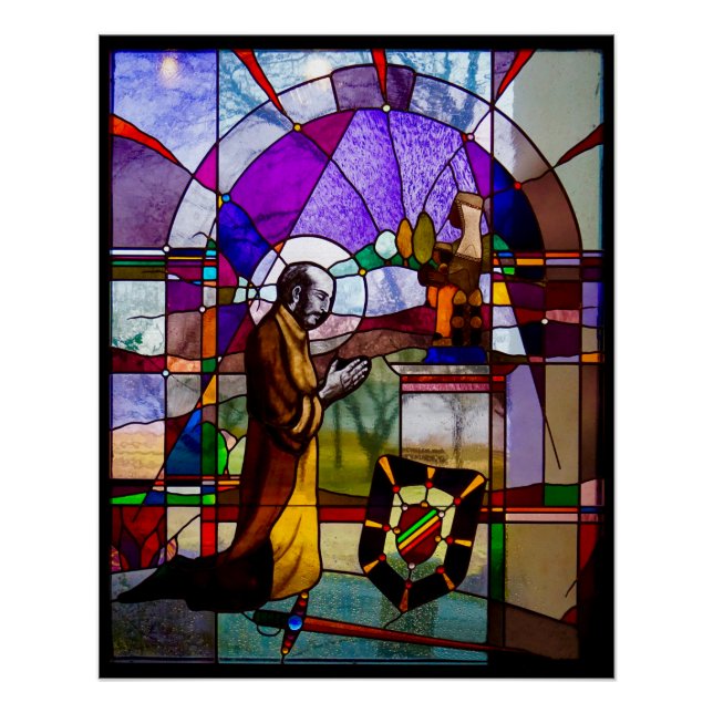 St. Ignatius Stained Glass Window High Res Poster (Front)