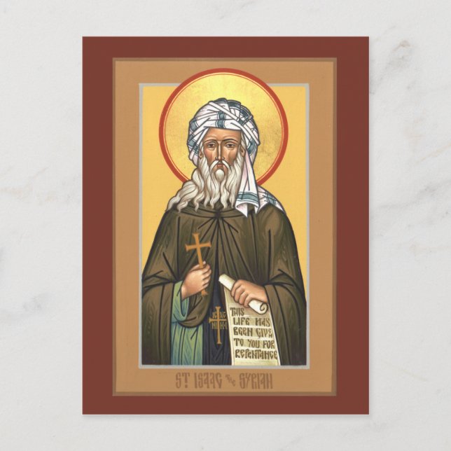 St. Isaac the Syrian Prayer Card (Front)