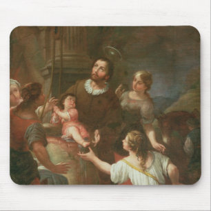 St. Isidore and the Miracle at the Well Mouse Pad
