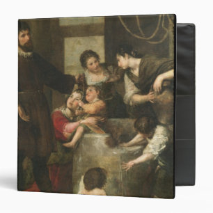 St. Isidore saves a child that had fallen in a wel Binder