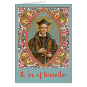 St. Ivo of Kermartin (BK 015) Blank Greeting Card