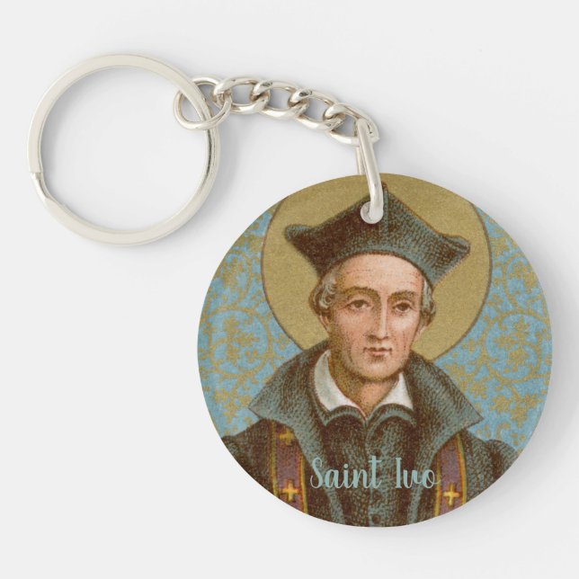 St. Ivo of Kermartin (BK 015) Keychain (Front)