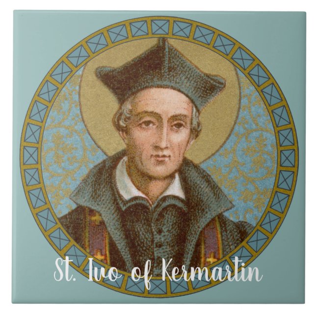 St. Ivo of Kermartin (BK 015) Tile (Front)