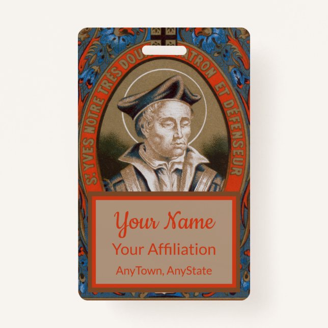 St. Ivo of Kermartin (M 005) Badge (Front)