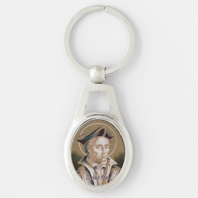 St. Ivo of Kermartin (M 005) Keychain (Front)