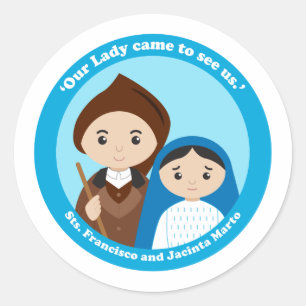 St. Jacinta and St.Francisco Marto Classic Round Sticker