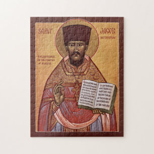 St. Jacob of Alaska Orthodox Christian Icon Jigsaw Puzzle