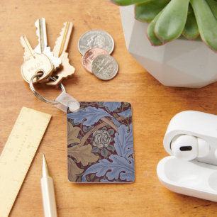 St. James Acanthus Leaf Pattern by William Morris Keychain