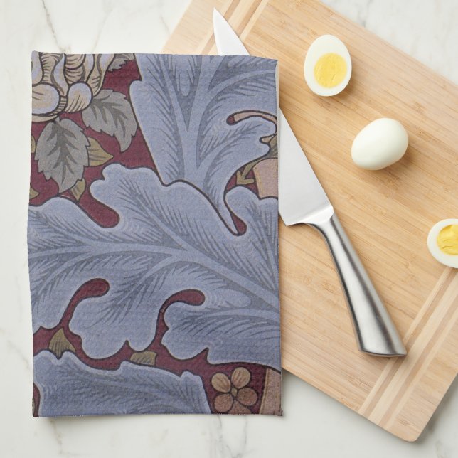 St. James Acanthus Leaf Pattern by William Morris Kitchen Towel (Quarter Fold)