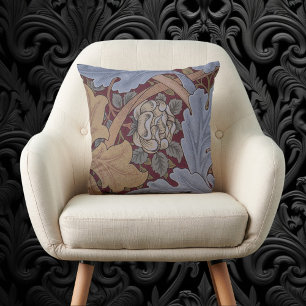 St. James Acanthus Leaf Pattern by William Morris Throw Pillow