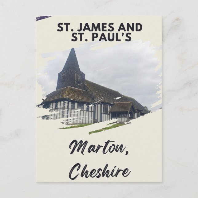 St. James and St. Paul’s Marton Postcard (Front)