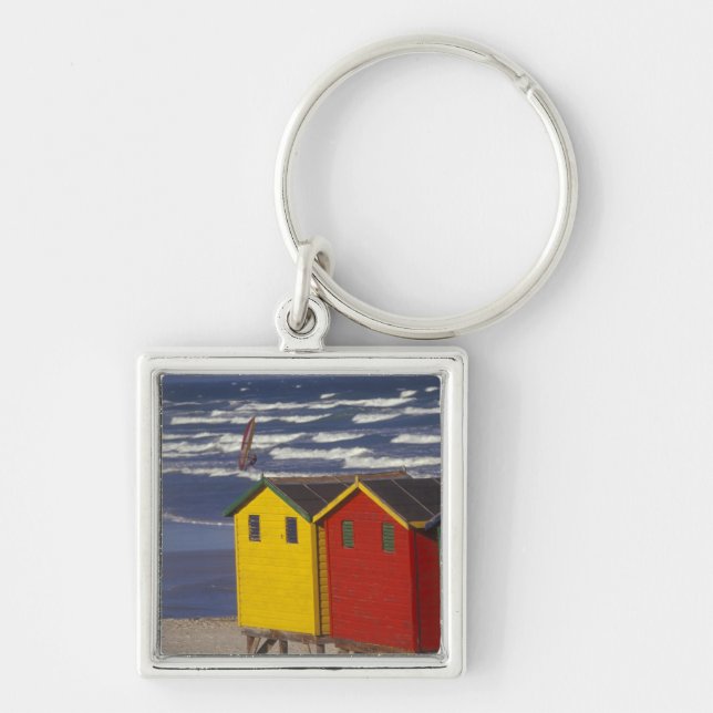 St. James Bay Bathing Boxes, near Capetown, 3 Keychain (Front)