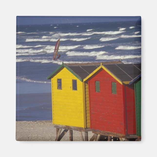 St. James Bay Bathing Boxes, near Capetown, 3 Magnet (Front)