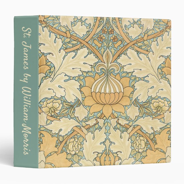 St. James by William Morris, Acanthus Leaves Binder (Front/Spine)