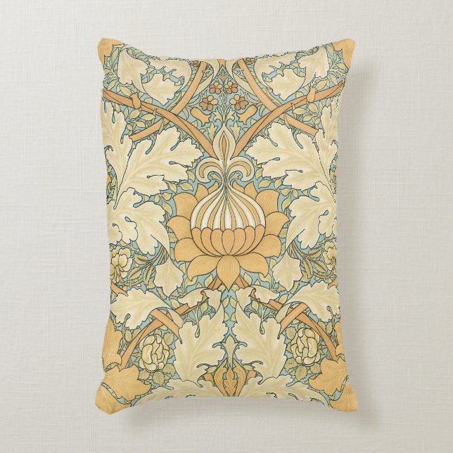 St. James by William Morris, Acanthus Leaves Decorative Pillow (Front(Vertical))