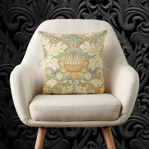 St. James by William Morris, Acanthus Leaves Throw Pillow