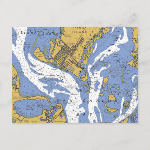 St. James City, Floride Carte postale Carte Nautiq