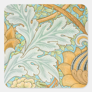 St James Pattern (by William Morris) Square Sticker