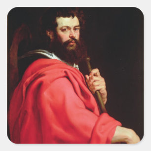 St. James the Apostle, c.1612-13 (oil on panel) Square Sticker