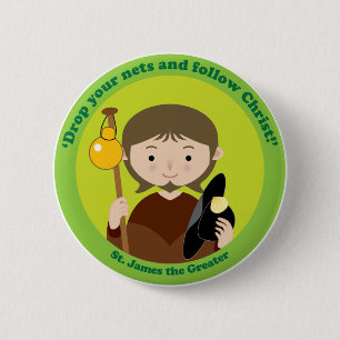St. James the Greater 2 Inch Round Button