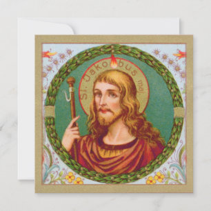 St James the Greater (JMAS 04) Blank Greeting Card