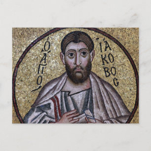 St. James the Just Byzantine Mosaic Icon Postcard