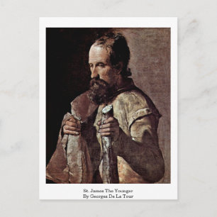 St. James The Younger By Georges De La Tour Postcard