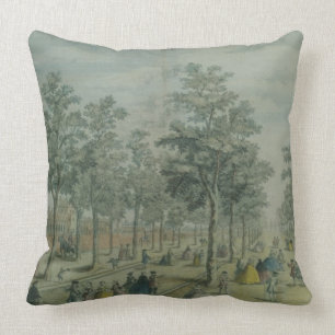 St. James's Park taken near the Stable Yard, 1750 Throw Pillow