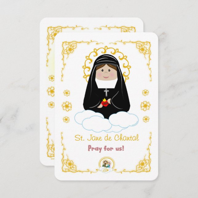 St. Jane de Chantal Holy Card (Front/Back)