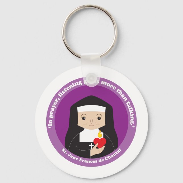 St. Jane Frances de Chantal Keychain (Front)