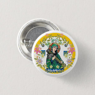 St javelin the protector of Ukraine, ukraine suppo 1 Inch Round Button