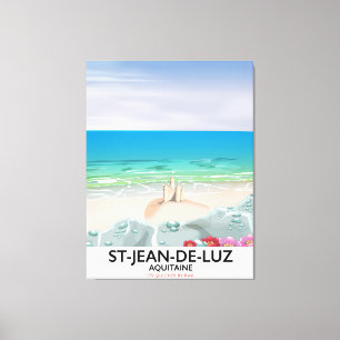 St-Jean-de-Luz, Aquitaine Travel poster Canvas Print