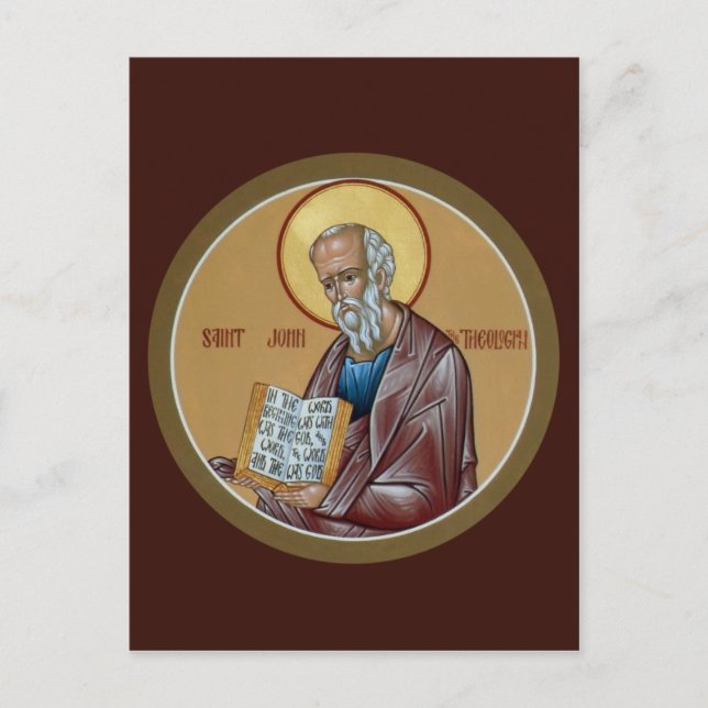 St. Jean la carte de prière théologienne (Devant)