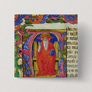 St. Jerome 2 Inch Square Button