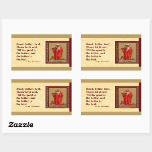 St. Jerome as Cardinal with Lion (P 004) Sticker