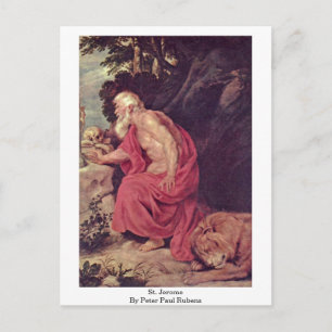 St. Jerome By Peter Paul Rubens Postcard