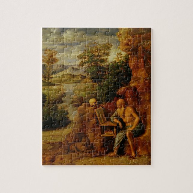 St. Jerome, c.1500 (oil on panel) Jigsaw Puzzle (Vertical)