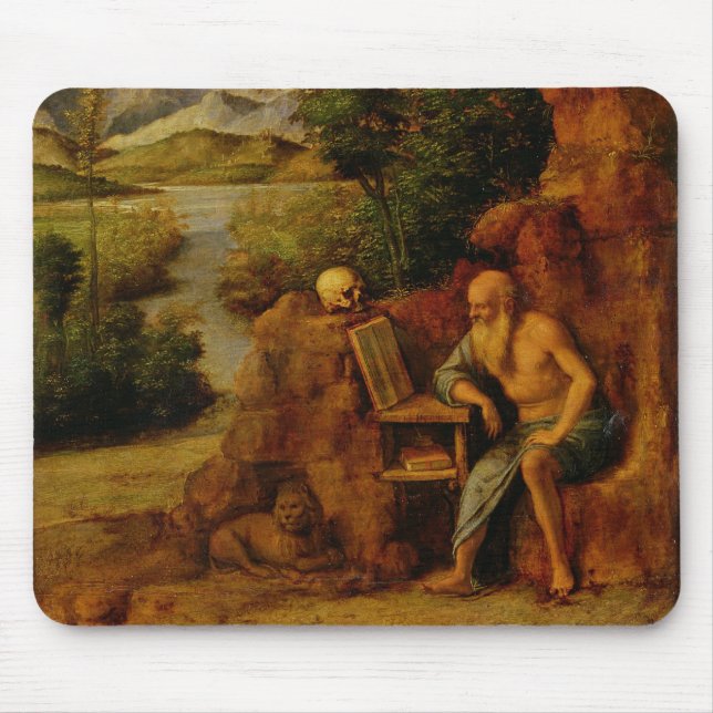 St. Jerome, c.1500 (oil on panel) Mouse Pad (Front)